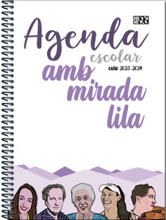 Agenda escolar Amb mirada lila